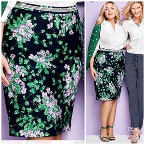 Oprah X Talbots Floral Pencil Skirt